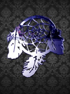   Acrylic Mirror DREAM CATCHER MIRROR   Funky Feather Mirror Decorative