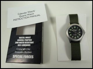 New German Army Special Forces Watch 3 ATM Water Resistant & With 