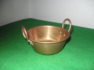 Newly listed Miniature Metal pan (Pot)   Antique   Hand Made w/handles 