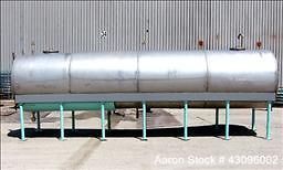 Used  Tank, 5,500 Gallon, 304 Stainless Steel, Horizont