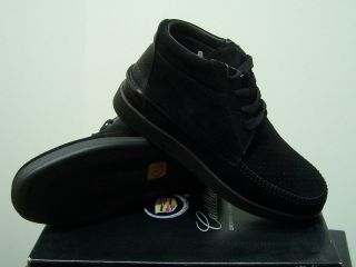 Cadillac footwear Alante Black Mono Suede Casual Men Shoes Size 7.5
