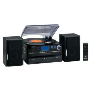 Jensen 3 Speed Turntable with 2 CD Player/Record, AM/FM Stereo Radio 