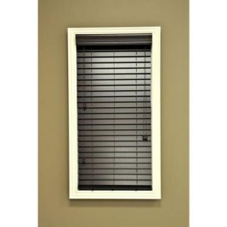 Hampton Bay QuickShip Mahogany Faux Wood Blind 2 in. Slats (Price 