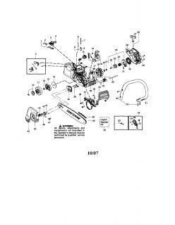 Model # 358350870 Craftsman  chain saw   Carburetor (32 parts)