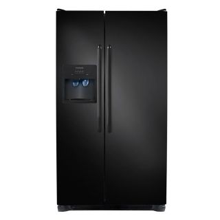 Shop Frigidaire 26 cu ft Side by Side Refrigerator (Black) ENERGY STAR 