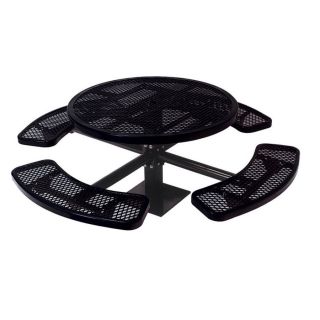 Ver Ultra Play 82L Steel Painted Round Picnic Table at Lowes