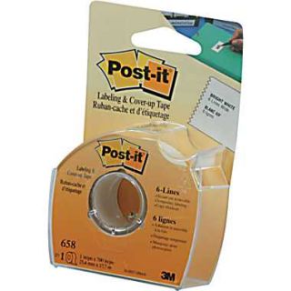 Post it® Correction & Cover Up Tape, 6 Line, White  