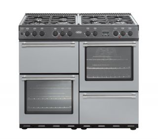 BELLING Country 100DFT Dual Fuel Rangestyle Cooker   Silver  Pixmania 