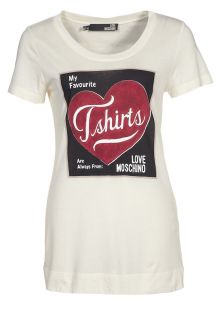 Love Moschino T Shirt print   ecru   Zalando.de