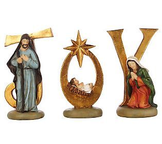 piece JOY Nativity Letters by Valerie — 
