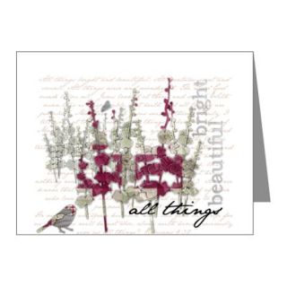 Bird Gifts > Bird Note Cards > All things bright and beautiful Note 