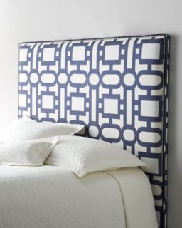 Haute House Graphic Upholstered Headboard   The Horchow Collection