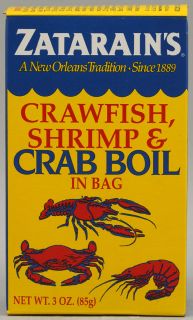Zatarains Crawfish Shrimp Crab Boil In Bag    3 oz   Vitacost 