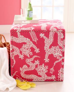 Lilly Pulitzer Candice Ottoman   The Horchow Collection