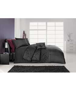 Buy Inspire Gem Embroidered Black Duvet Cover Set   Double at Argos.co 