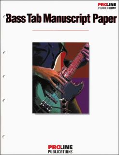 ProLine Bass Tab Blank Manuscript Paper  GuitarCenter 