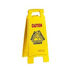 Rubbermaid Multilingual Wet Floor Sign by Office Depot