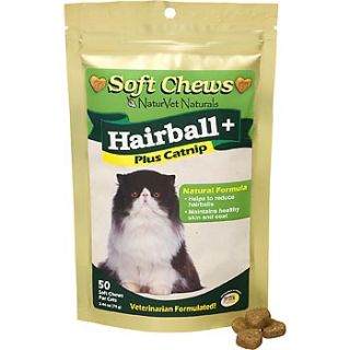 Home Cat Hairball Remedies NaturVet Naturals Hairball Plus Catnip Cat 