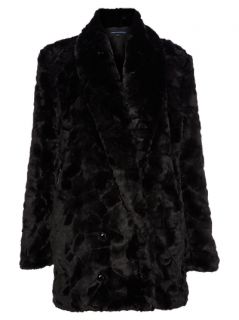 Buy French Connection Narnia Fur Coat, Black online at JohnLewis 