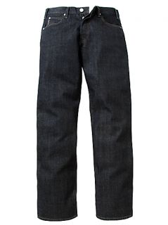Buy Armani Jeans Basic Indigo Loose Straight Jeans, Dark Blue online 