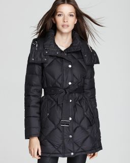 Burberry Brit Eddingly Long Belted Puffer Down Coat  
