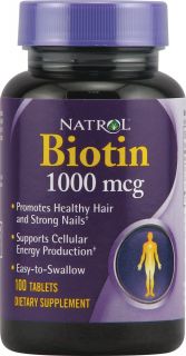 Natrol Biotin    1000 mcg   100 Tablets   Vitacost 