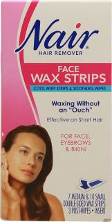 Nair Hair Remover Face Wax Strips    1 Kit   Vitacost 
