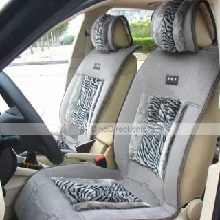 Wholesale Zebra Stripe Velvet Auto Set Car Seat Covers    