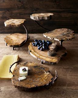 Janice Minor Petrified Wood Serving Pieces   The Horchow Collection