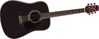 Jasmine by Takamine S341 Dreadnought Acoustic Guitar with Case Black