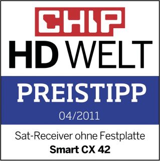 SMART CX42   DIGITALER HD SAT RECEIVER FÜR HD  UND SD EMPFANG MIT 