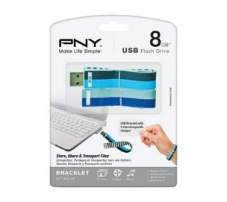 PNY Bracelet Attache 8GB USB Flash Drive