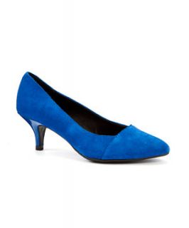 Blue (Blue) Suede Pointed Court  237625640  New Look