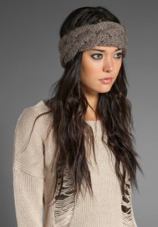EUGENIA KIM Jessica Basketweave Cable Headband in Taupe at Revolve 