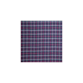 Patch Magic Grey and Navy Blue Plaid Red Lines Bed Curtain 