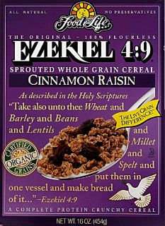 Food For Life Ezekiel 4:9® Sprouted Grain Cereal Cinnamon Raisin 