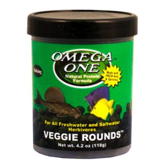 Home Fish Food Omega One Veggie Rounds