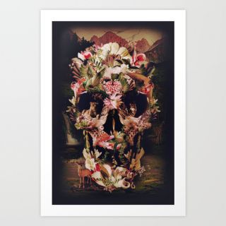 Jungle Skull Art Print  Print Shop