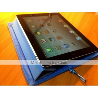 Protective Soft Cloth Pouch Case for Apple iPad (Blue)