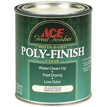 Ace Clear 1 Qt Great Semi Gloss Finishes Latex Acrylic Poly Finish 
