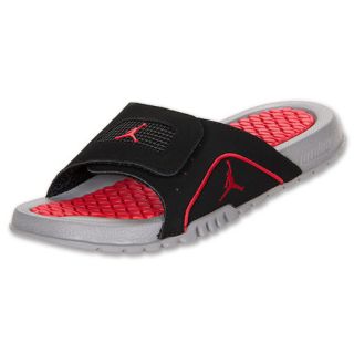 Jordan Hydro IV Retro Kids Sandals  FinishLine  Black/Red/Grey