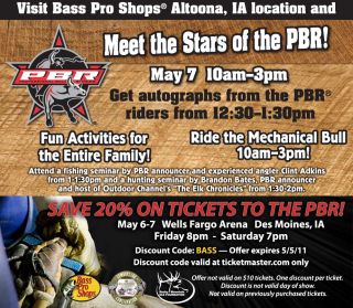 Save 20% on tickets to the PBR   Des Moines   From Bass Pro Shops