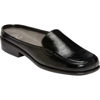 A2 by Aerosoles Womens Duble Play Tailored Mule Shoes   Black