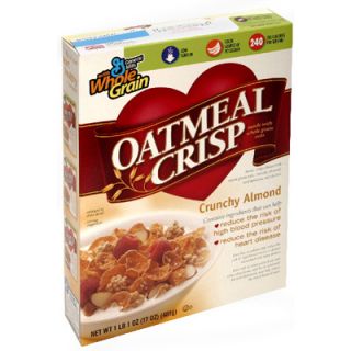 General Mills Oatmeal Crisp Cereal   Crunchy Almond   1 Box (17 oz 