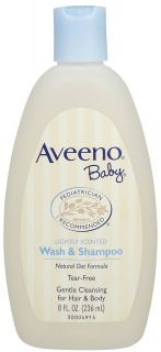 Aveeno Baby Wash & Shampoo   8 fl oz. Bottle   