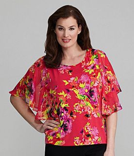 Investments ll Butterfly Sleeve Top  Dillards 