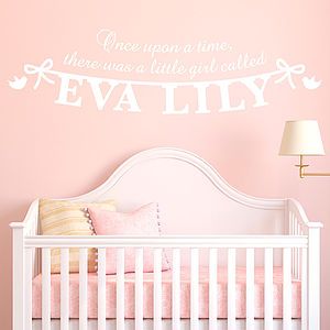 Personalised Girls Name Wall Sticker   pictures, prints & paintings