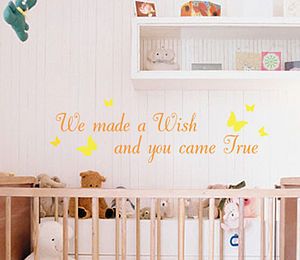We Made A Wish And You Came True Wall Quote   shop by room