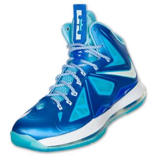 Nike LeBron X+ Mens Basketball Shoes  FinishLine  Blue Diamond