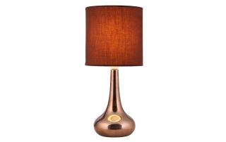 Richmond Touch Lamp   Chocolate   32.5cm from Homebase.co.uk 